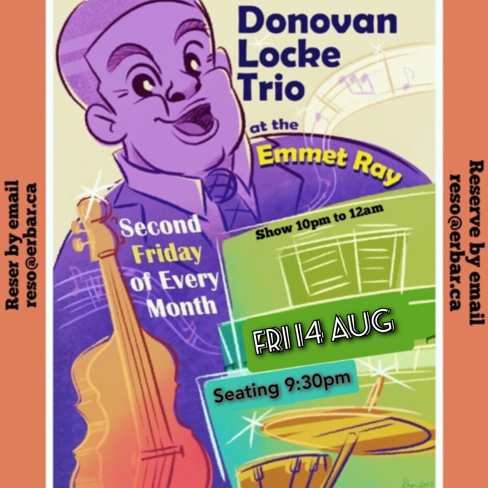 Donovan Locke Trio, Jazz/Folk Vocals artwork from The Emmet Ray