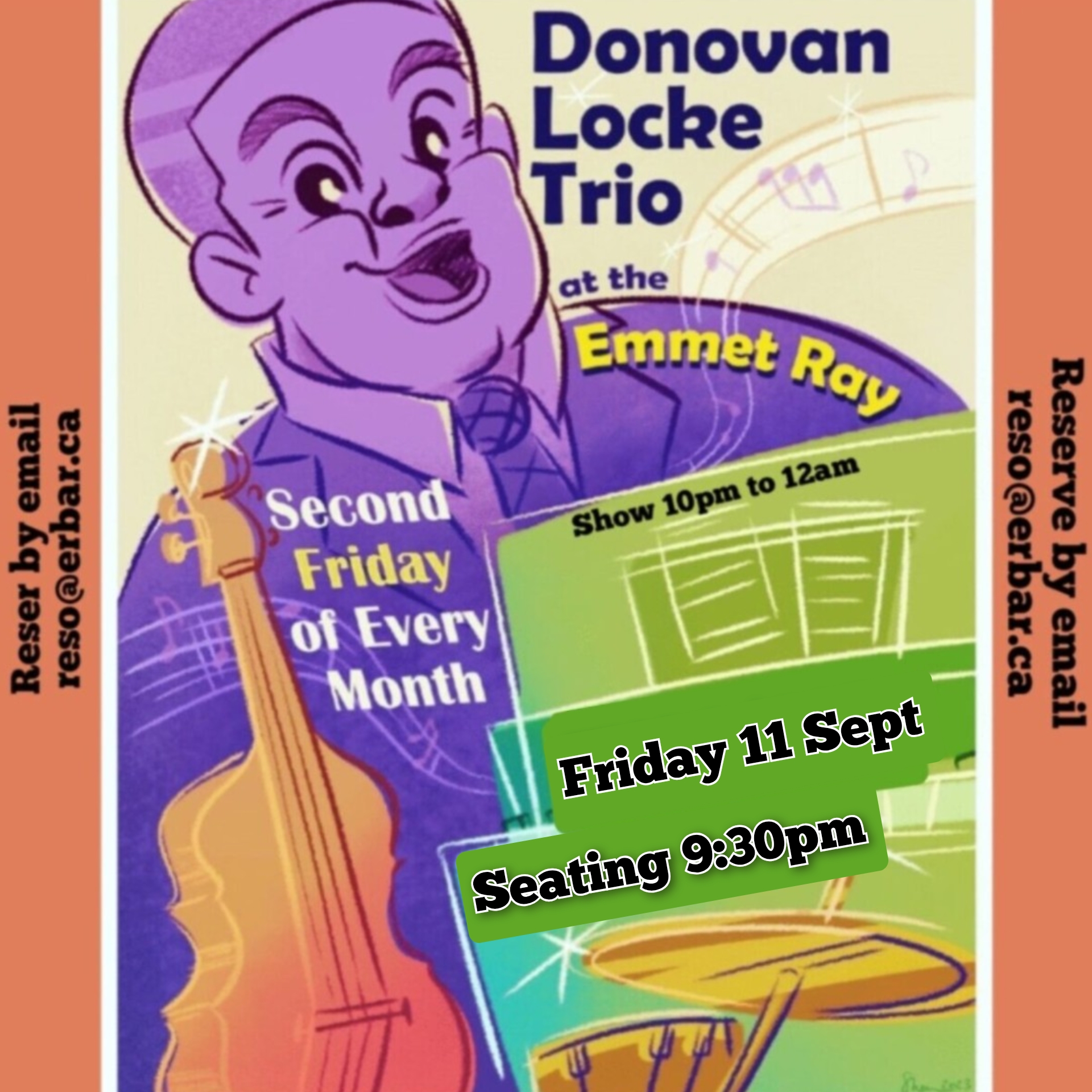 Donovan Locke Trio, Jazz/Folk Vocals artwork from The Emmet Ray