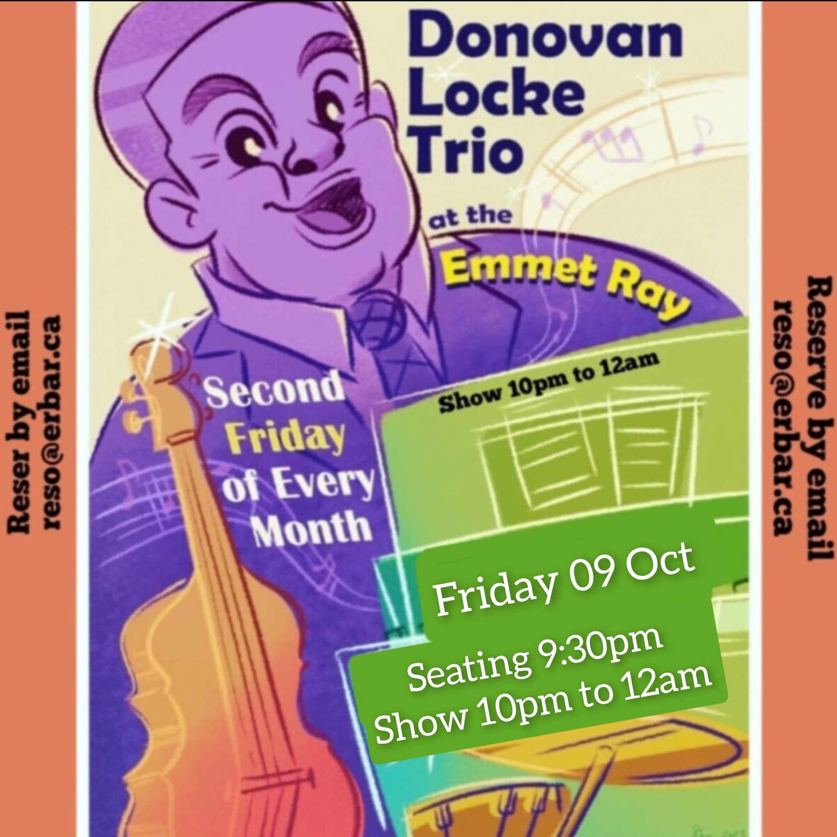 Donovan Locke Trio, Jazz/Folk Vocals artwork from The Emmet Ray