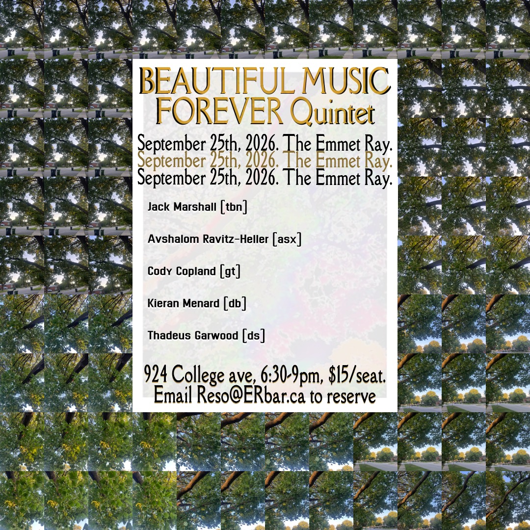 Beautiful Music Forever Quintet, Hard-bop post-bop jazz music artwork from The Emmet Ray