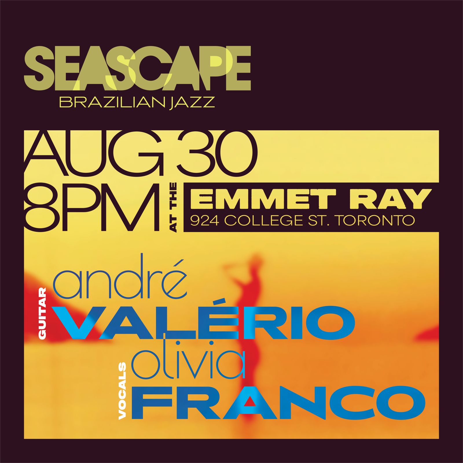 Andre Valerio & Olivia Franco, Brazilian Bossa Nova artwork from The Emmet Ray