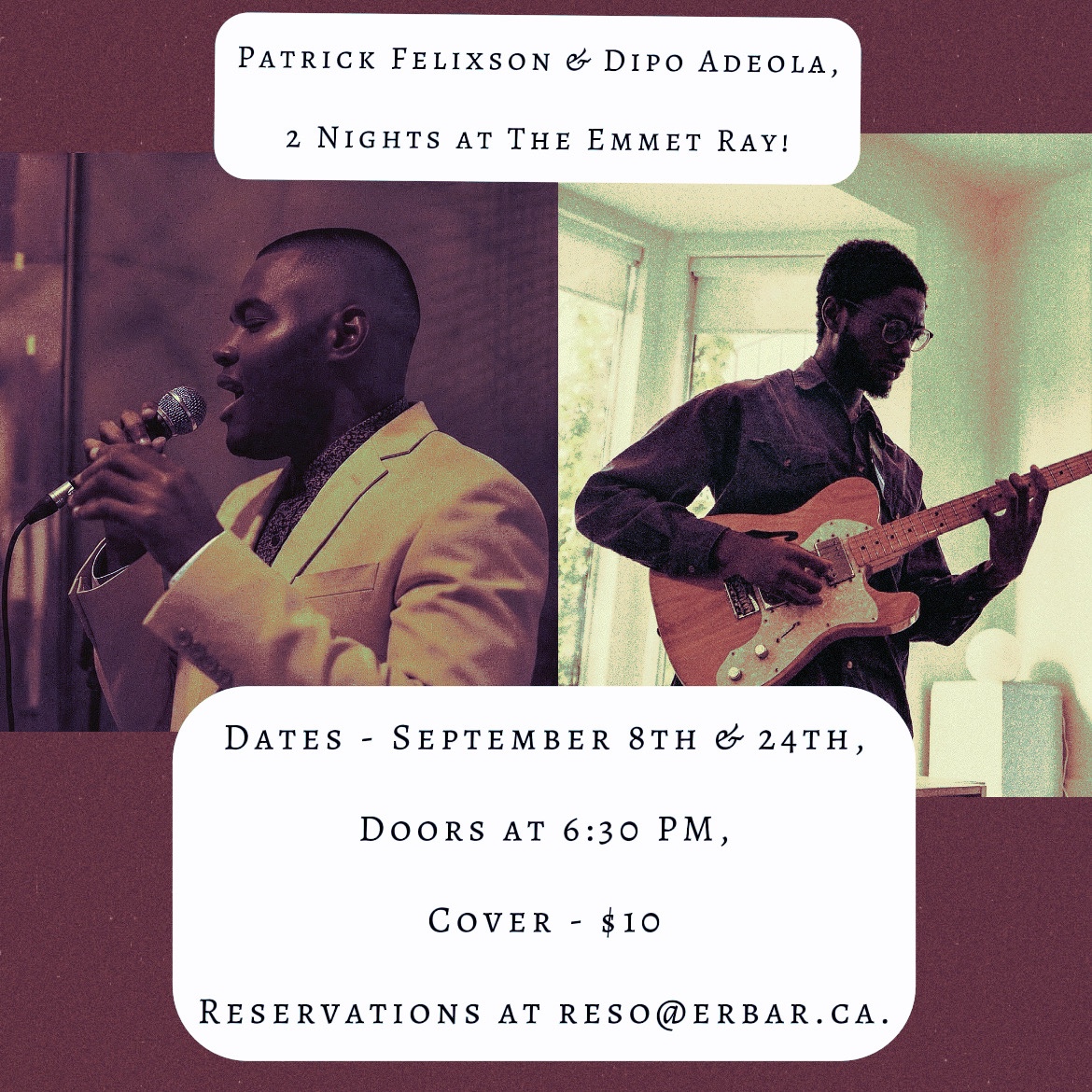 Patrick Felixson & Dipo Adeola, Straight-Ahead & Vocal Jazz 2 artwork from The Emmet Ray