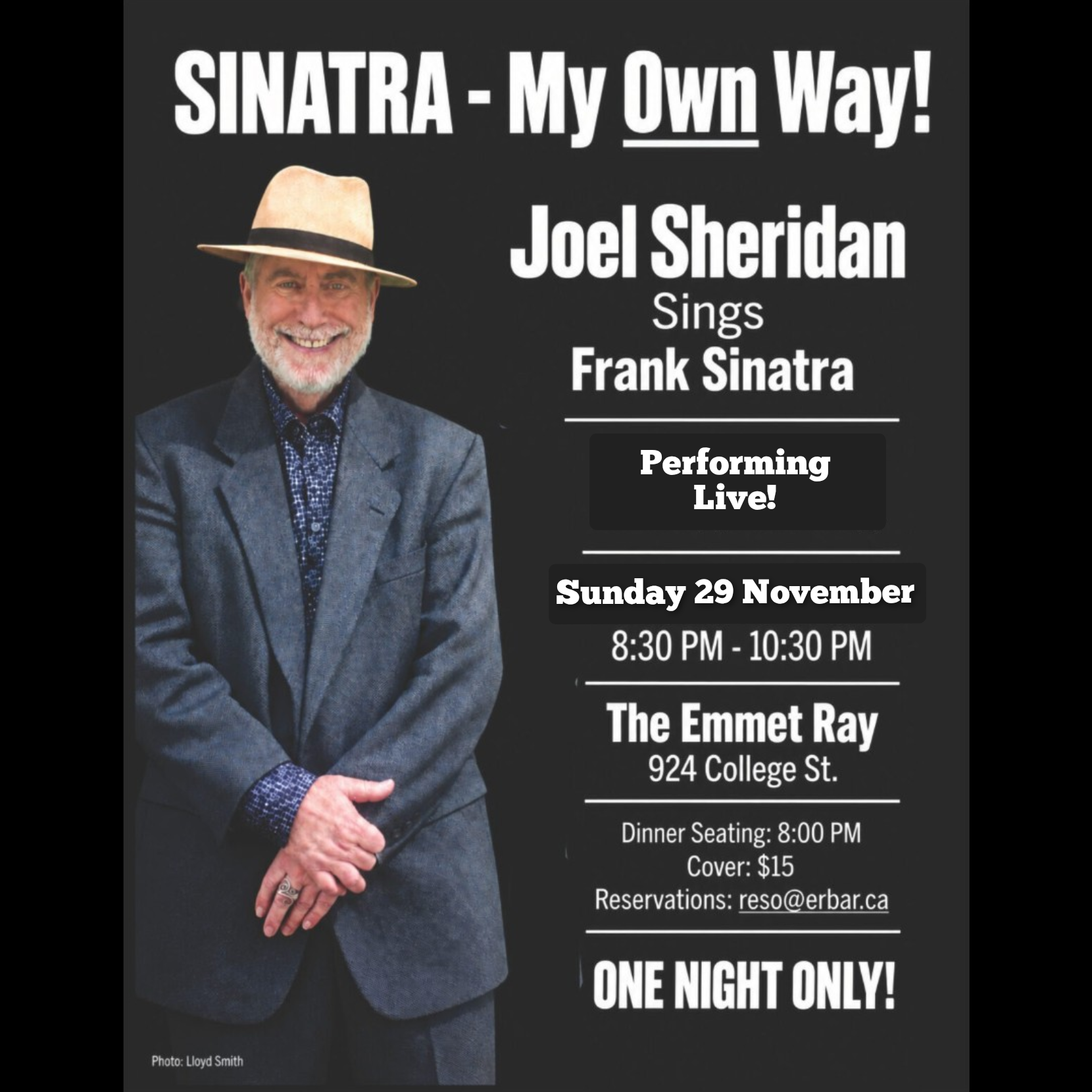 Joel Sheridan Quintet, Vintage Jazz, Swing, and Classic Pop. artwork from The Emmet Ray