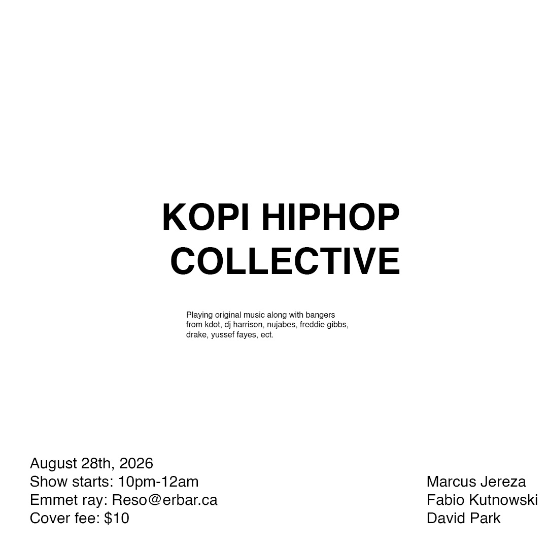 Kopi Hiphop Collective, Hiphop/jazz artwork from The Emmet Ray