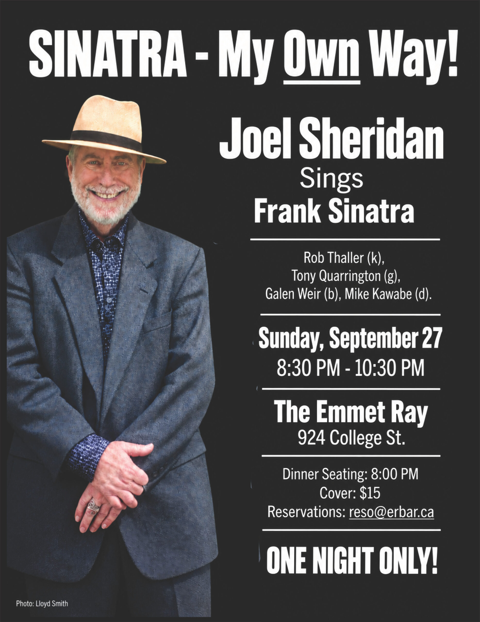 Joel Sheridan Quintet, Vintage Jazz, Swing, and Classic Pop. artwork from The Emmet Ray