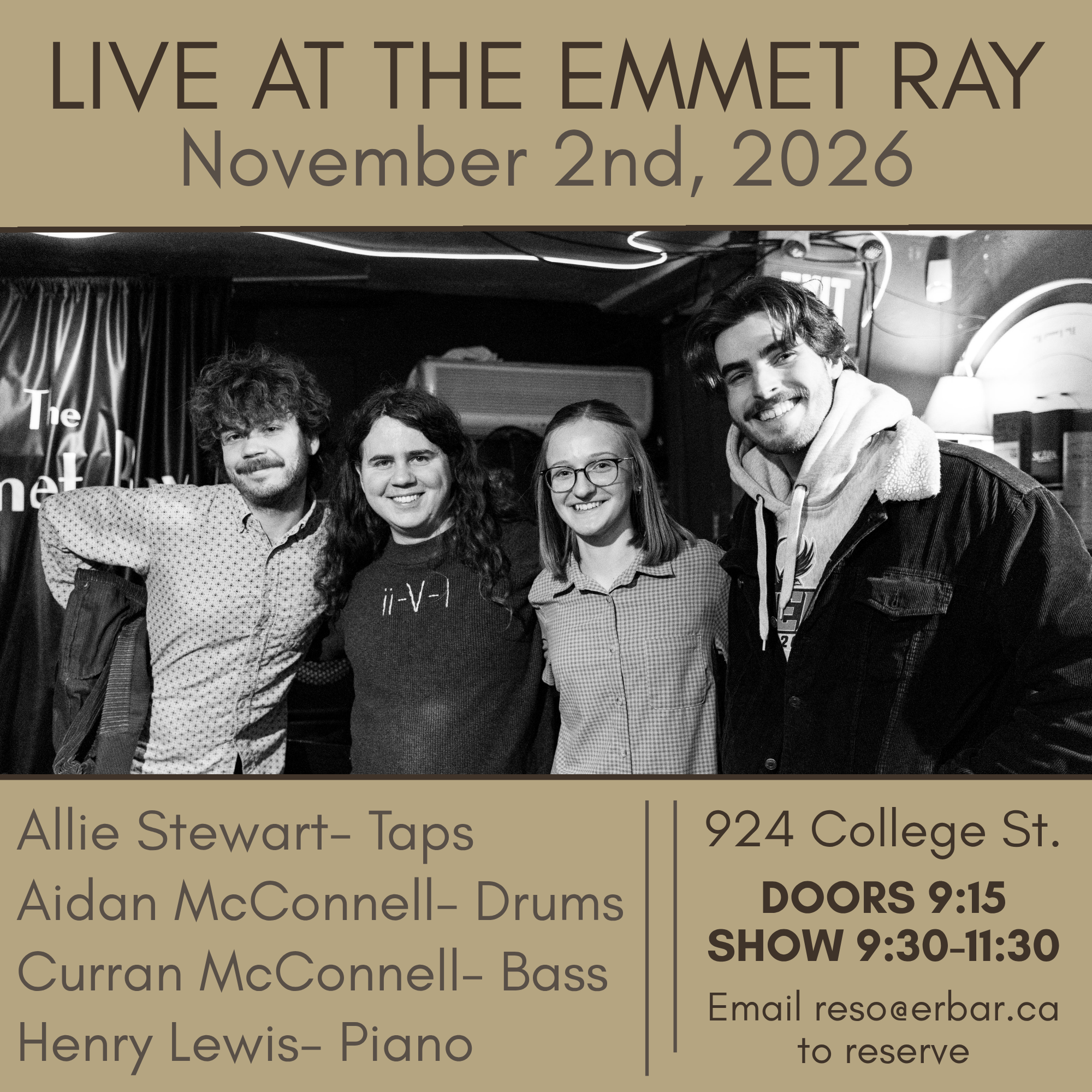 Allie Stewart Tap Dance, Jazz Standards artwork from The Emmet Ray