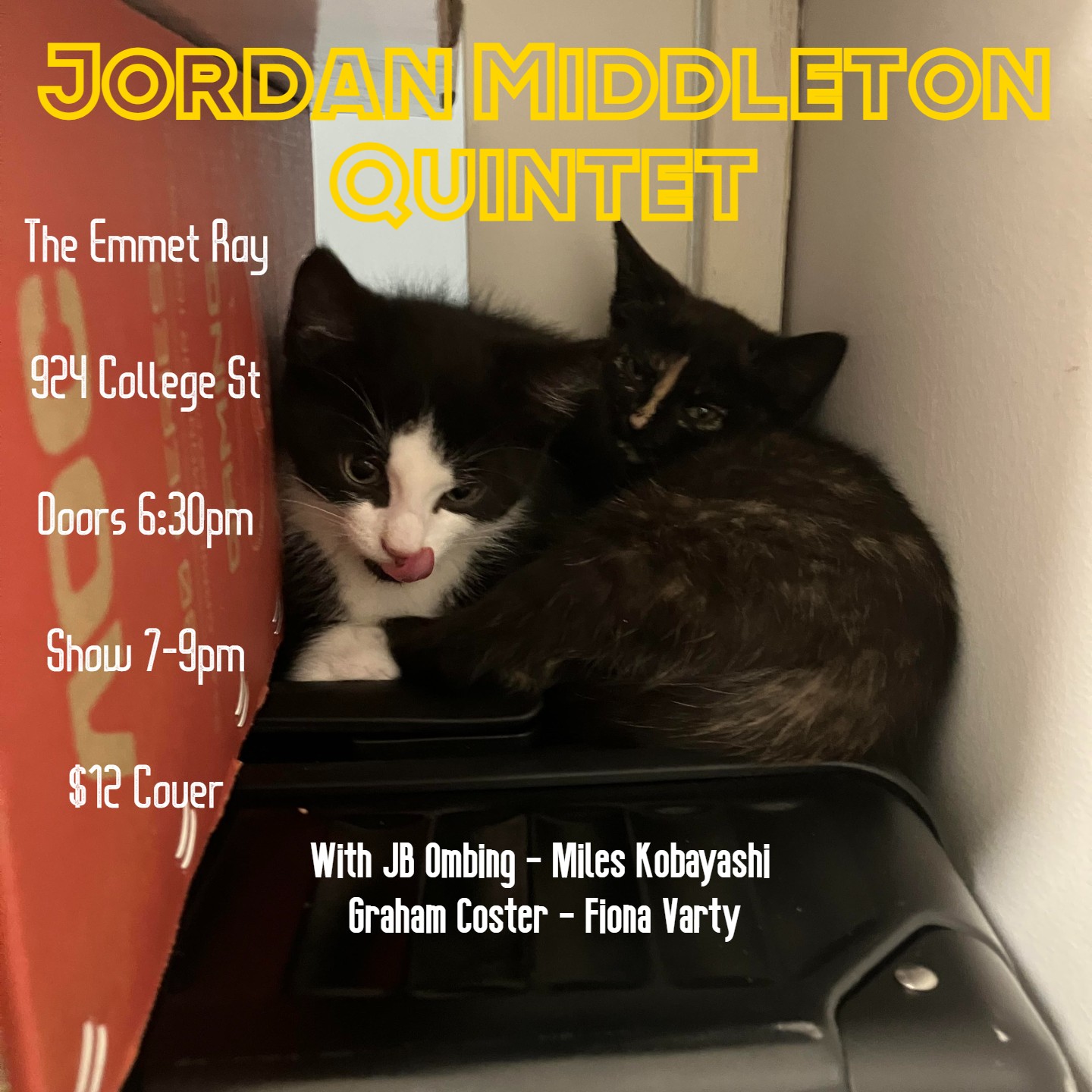 Jordan Middleton Quintet, Swing Jazz artwork from The Emmet Ray