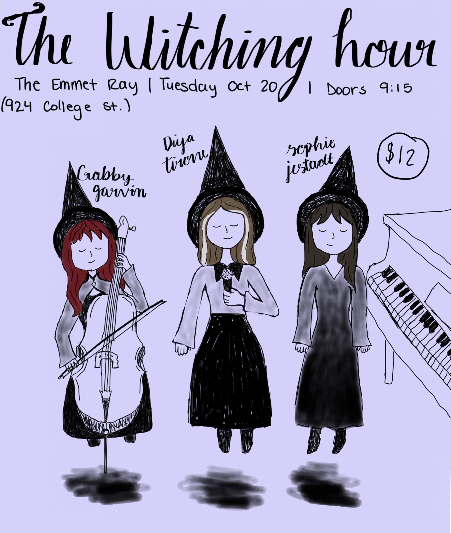 Witching Hour, Mix of jazz standards with pop and disney classics! With Diya Tirone artwork from The Emmet Ray