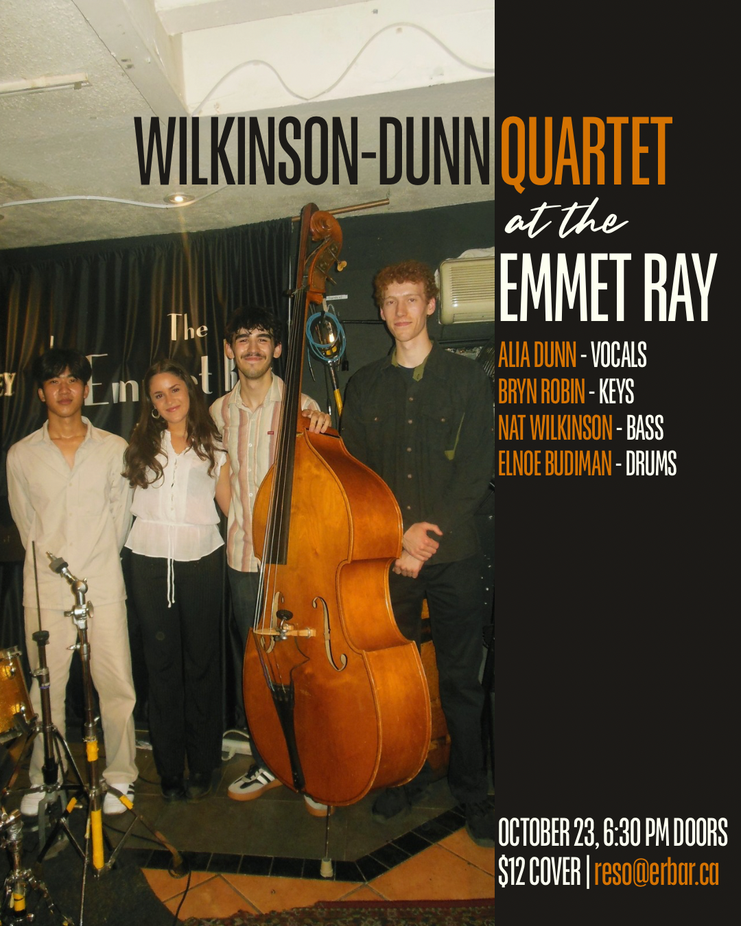 Wilkinson-Dunn Quartet, Straight ahead jazz artwork from The Emmet Ray