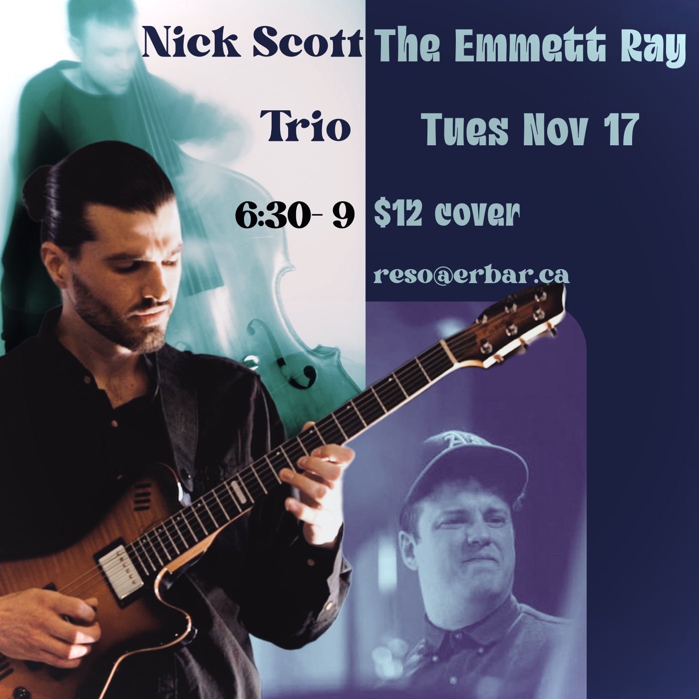 Nick Scott Trio, Modern Jazz artwork from The Emmet Ray