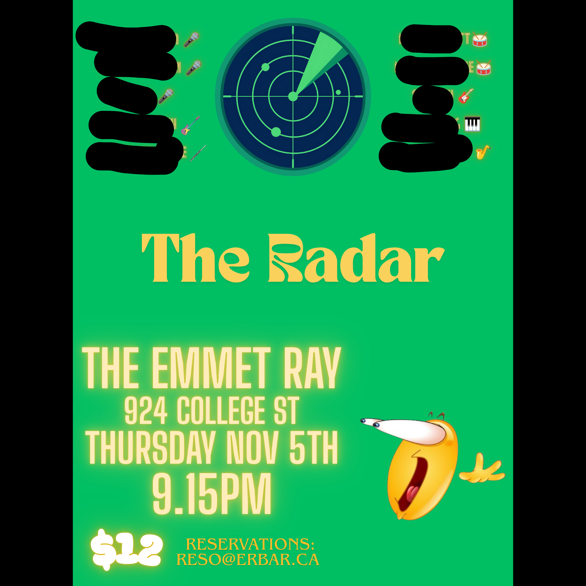 The Radar, A mix of jazz, r&b, funk and soul with vocalist Minh Le artwork from The Emmet Ray
