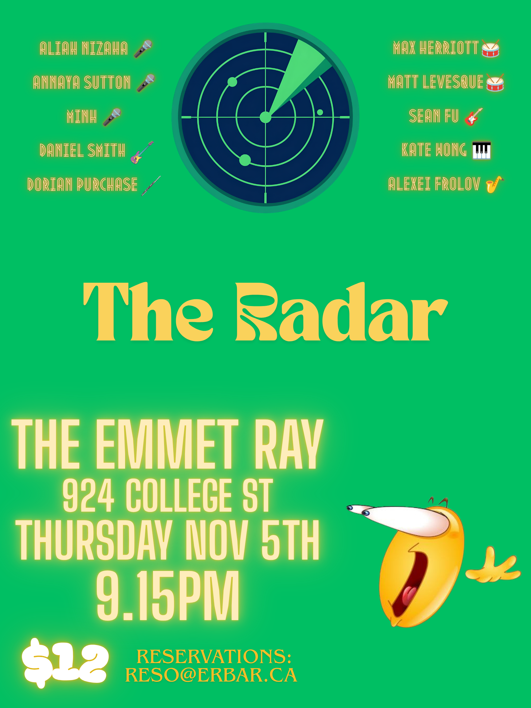 The Radar, A mix of jazz, r&b, funk and soul artwork from The Emmet Ray