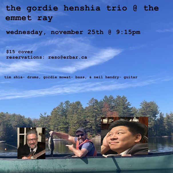 The Gordie Henshia Trio, Jazz Trio artwork from The Emmet Ray
